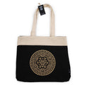 Oversized Tote Bag Chocolate Stonewash with Freedom Chakra Design