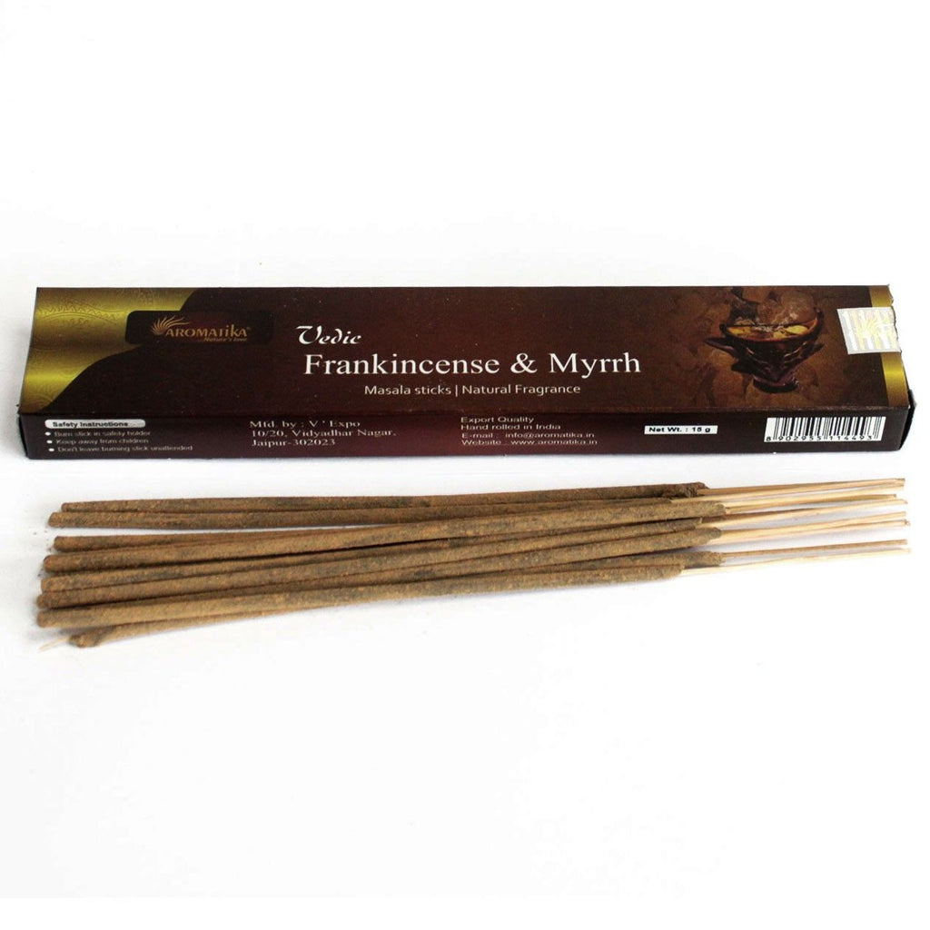 Vedic Incense Sticks Frank & Myrrh for Enchanting Aromatic Use