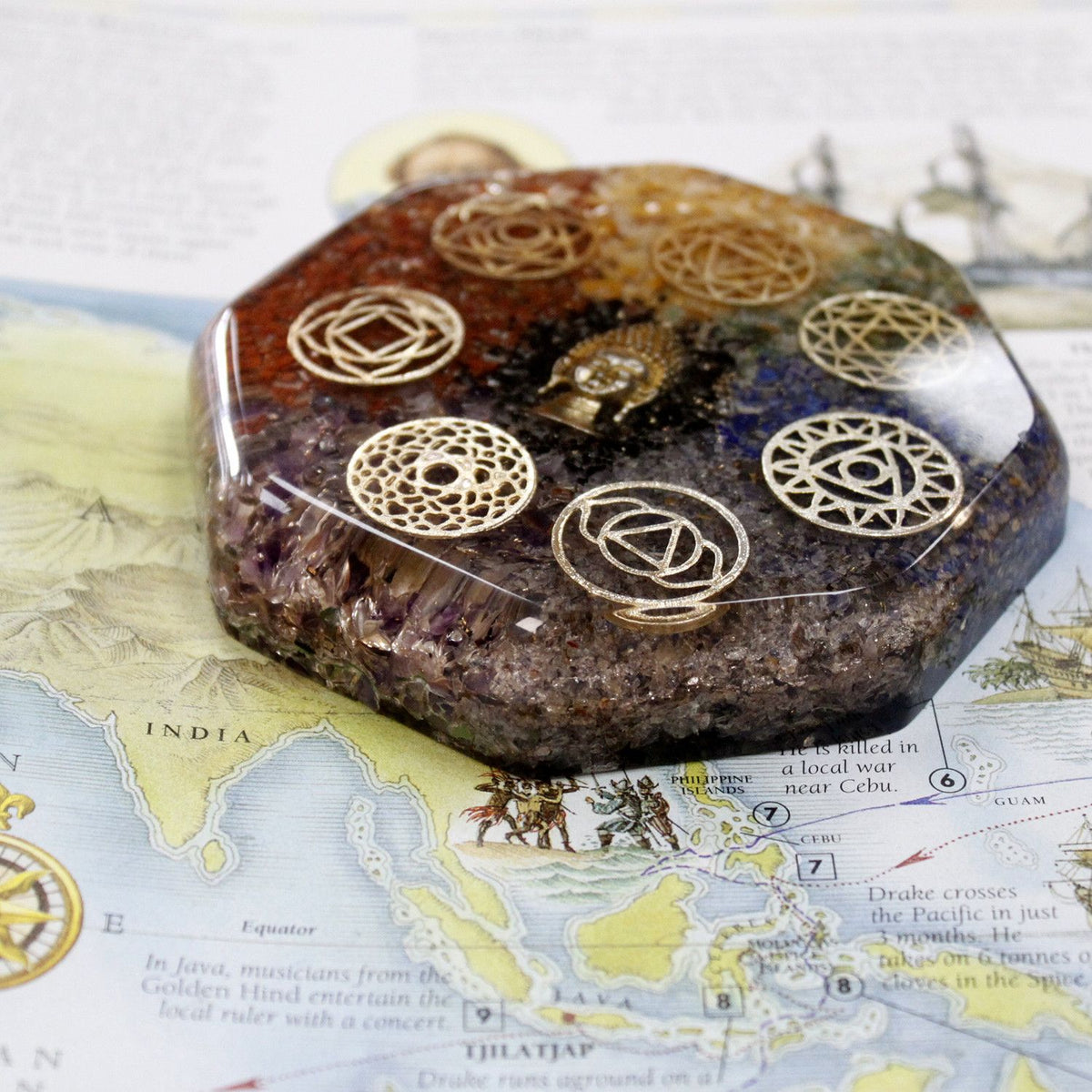 Orgonite Desk Power Packs - Buddha Chakra - Large