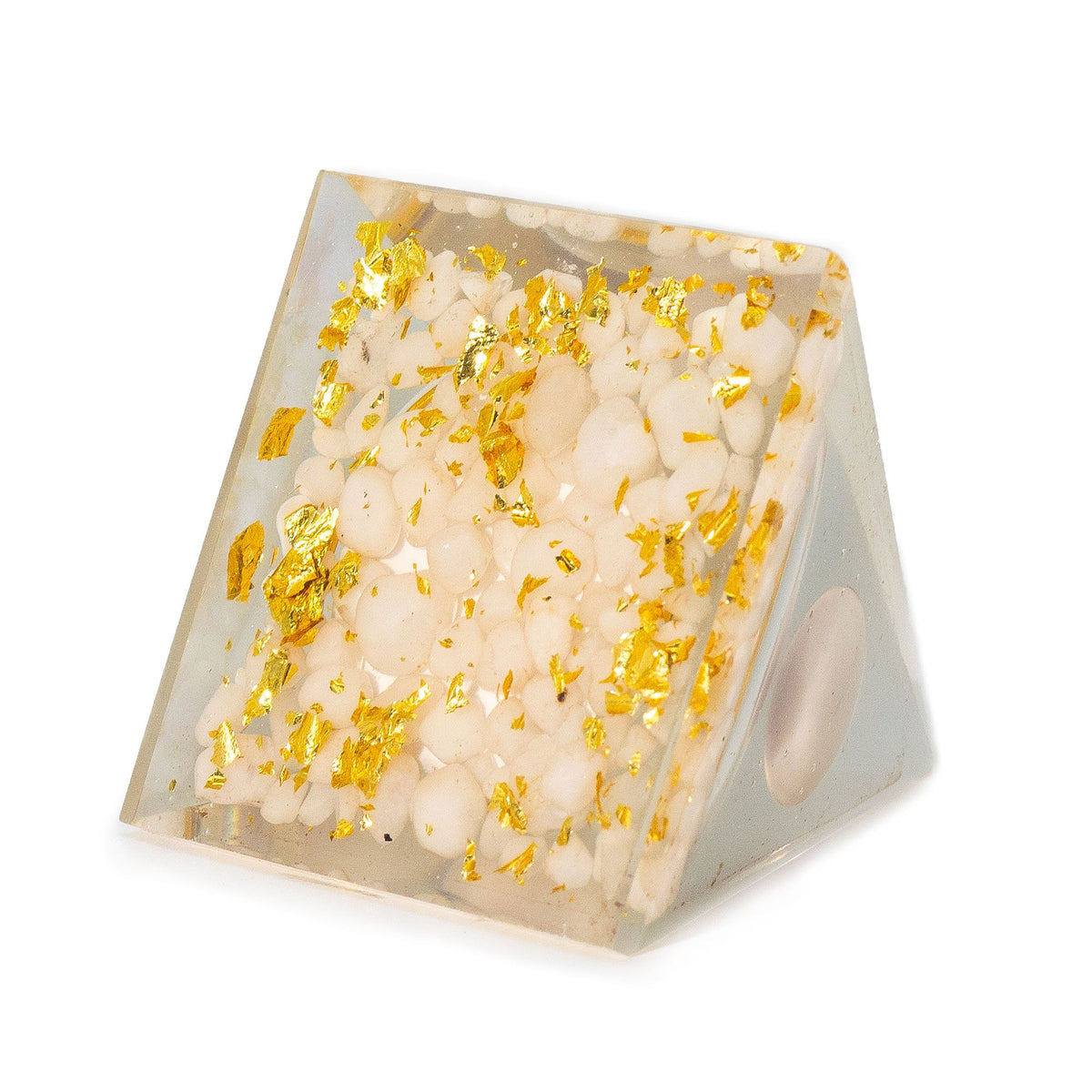 Medium Organite Pyramid 7x6cm - Floating Quatz Sphere - Quartz Chunks