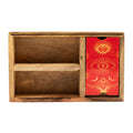 Three Section Tarot Box with Card Holder for Organised Readings