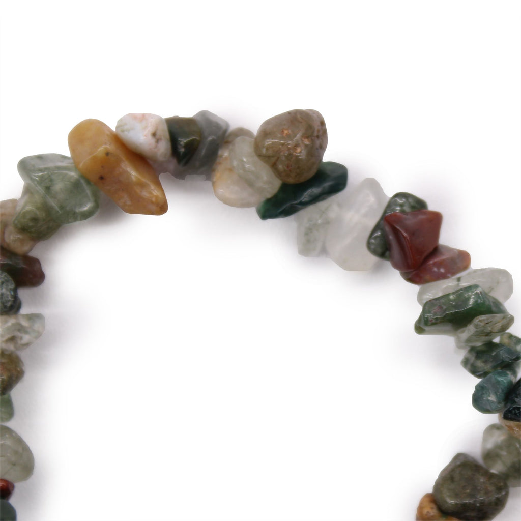 Moss Agate Chipstone Bracelet for Everyday Stylish Fashion Wear