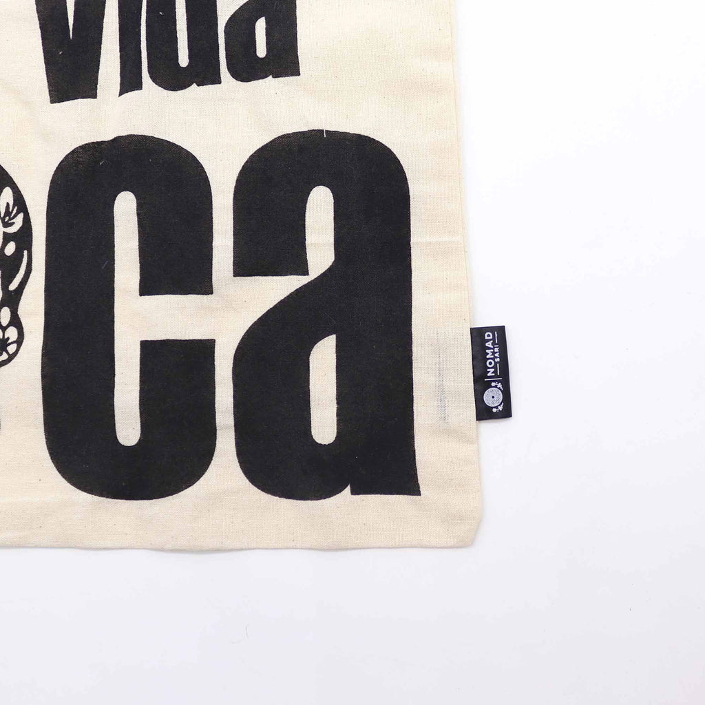 Iconic Basic Tote Bag Mi Vida Loca Natural 4oz for Daily Use