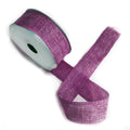 Natural Texture Ribbon 38mm x 20m Roll in French Lavender Colour