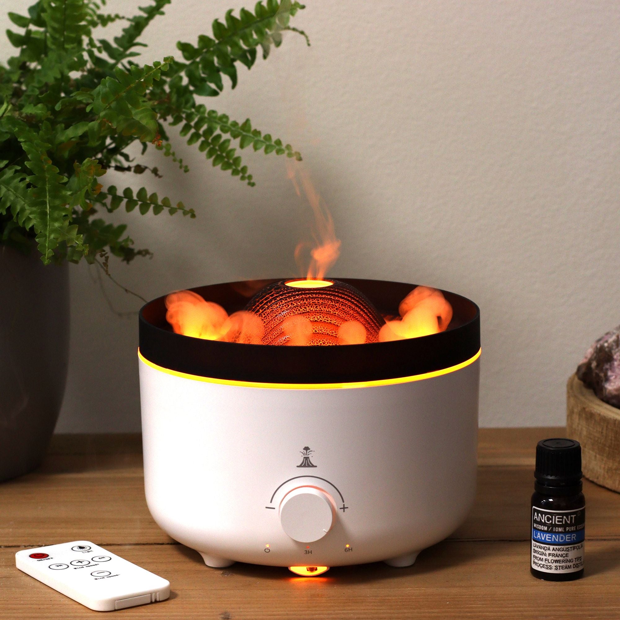 Large Volcano Effect Aroma Diffuser with Colour Changing Light