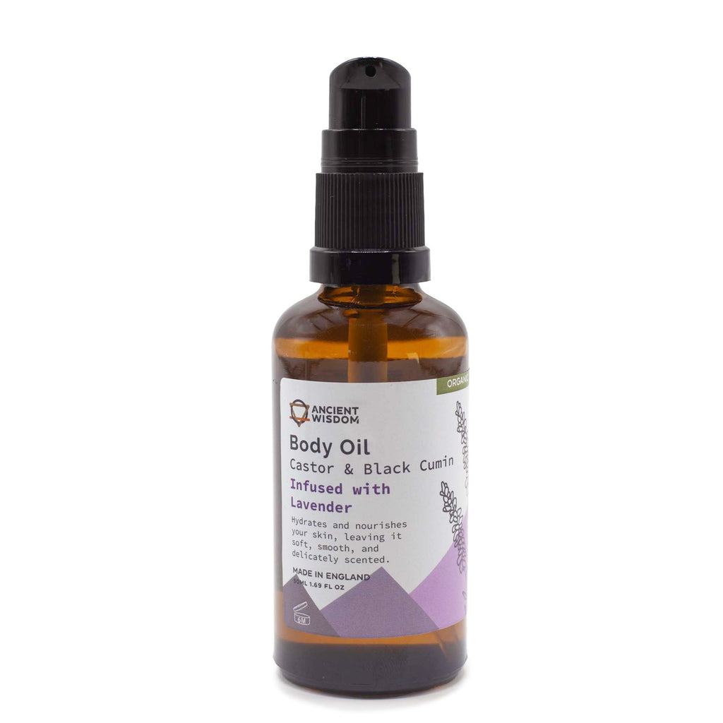 Organic Lavender Body Oil 50ml for Hydrated and Nourished Skin