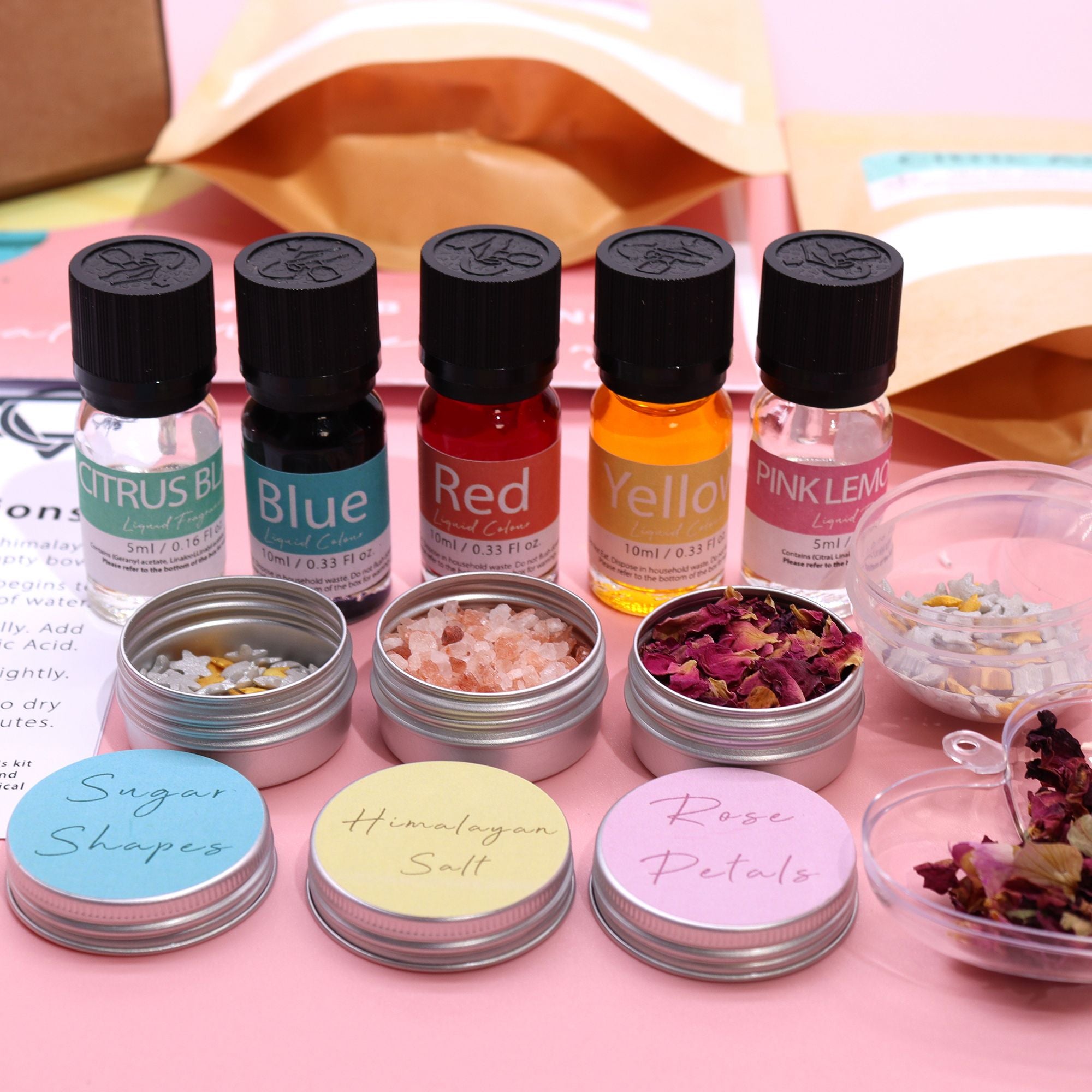 DIY Bath Bomb Kit Create Rose and Bubblegum Scented Bombs at Home