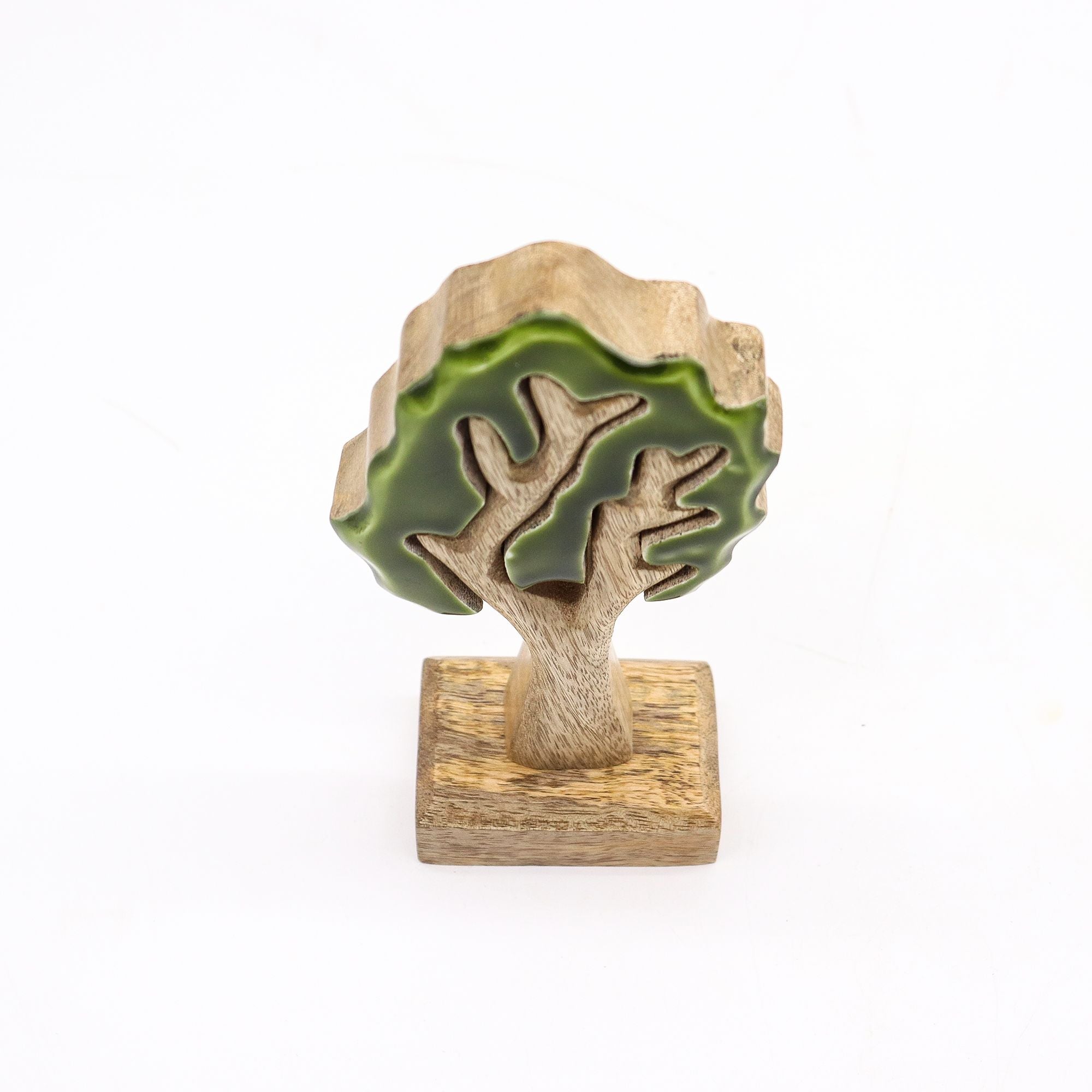 Lost in the Forrest Single Tree 3D Wooden Decoration 20x10cm