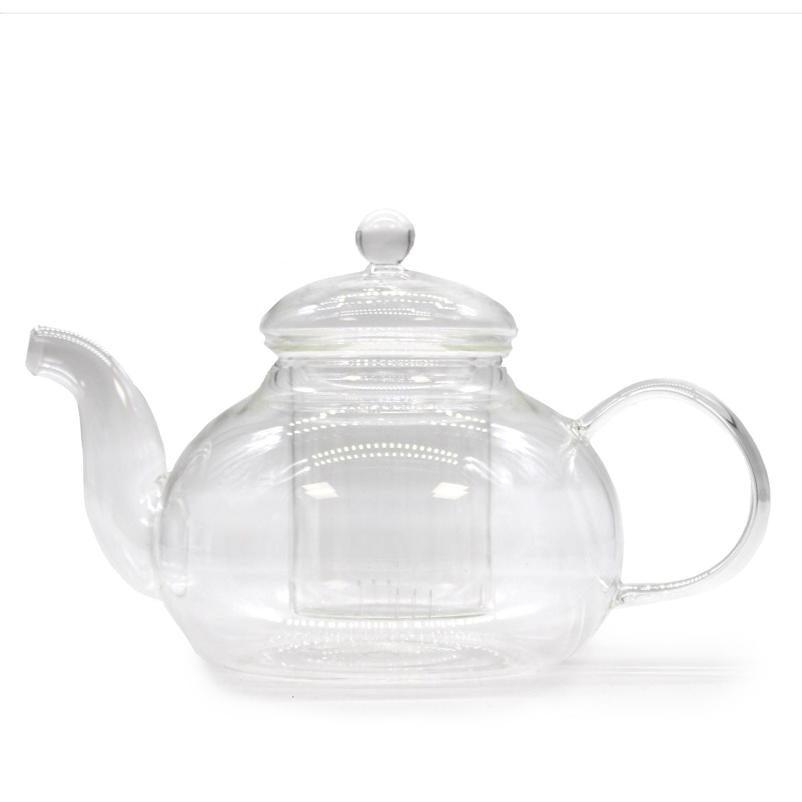 Glass Infuser Teapot Round Pearl Design 800ml Capacity