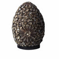 Boho Sea Shell Lamp Chocolate Twist Oval Design for Home Decor