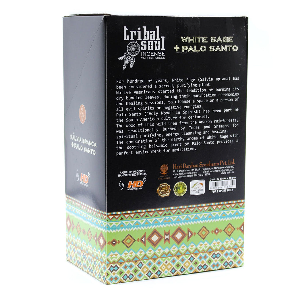 Tribal Soul Incense Sticks with White Sage and Palo Santo Blend