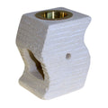 Elegant Stone Oil Burner Stepped Wave for Home Décor and Gifts