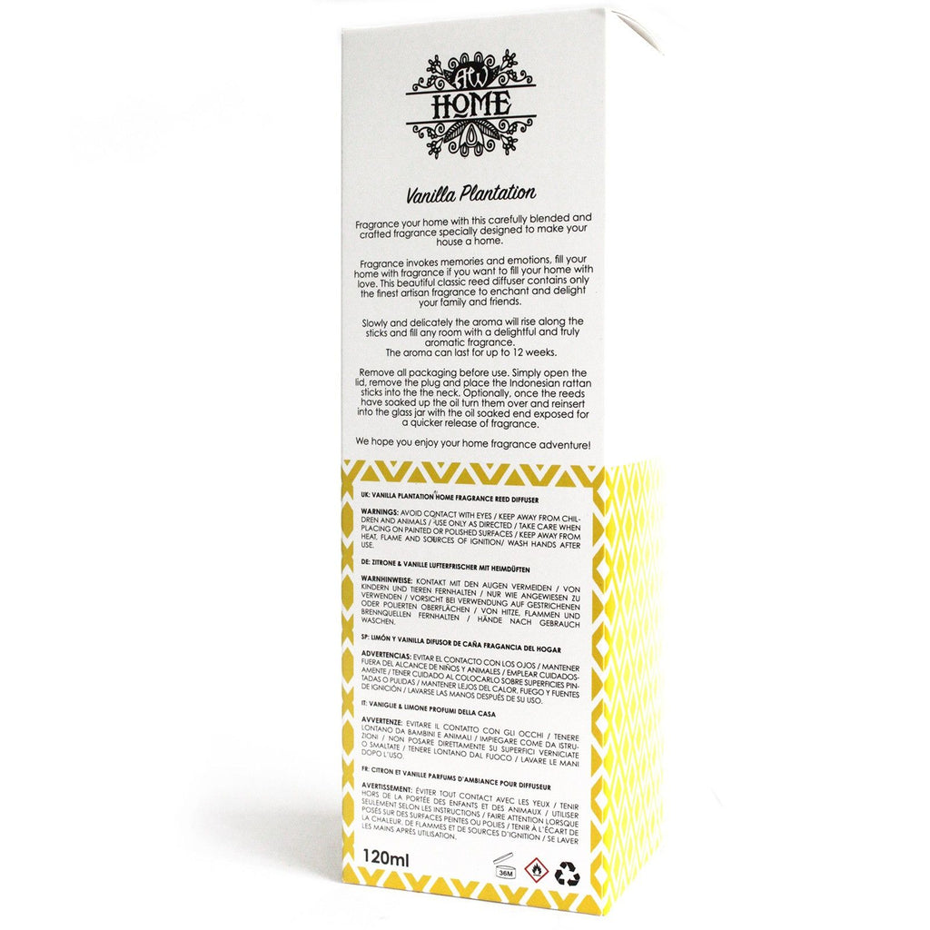 120ml Reed Diffuser Vanilla Plantation for Inviting Aroma