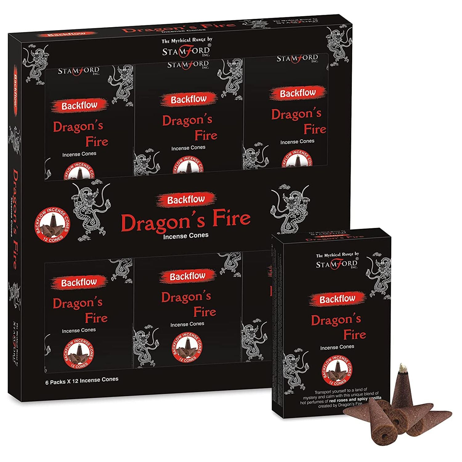 Mythical Backflow Cones Dragon Fire for Enchanting Aromatic Bliss