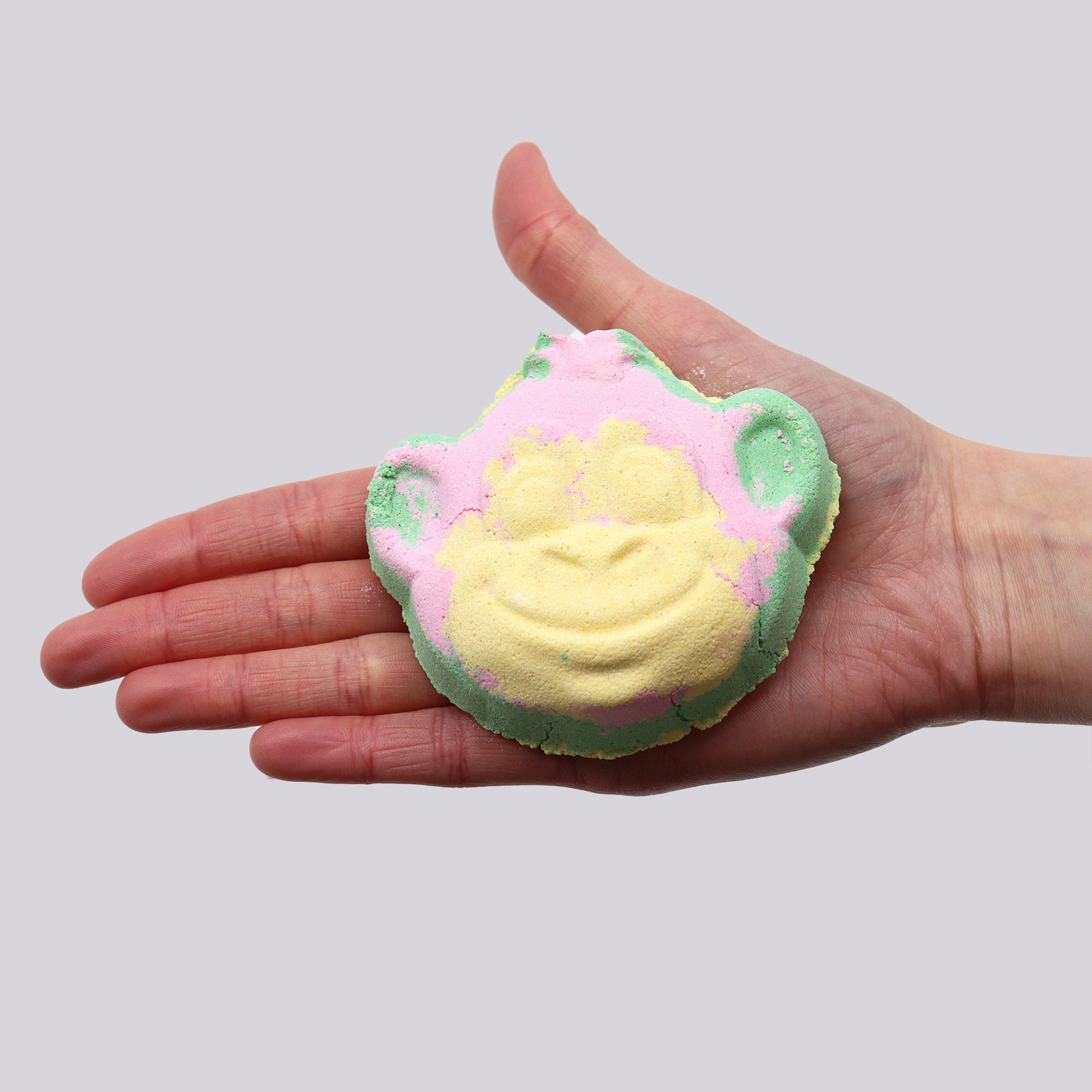 Monkey Bath Bomb 90g with Guava and Strawberry Scent for Kids