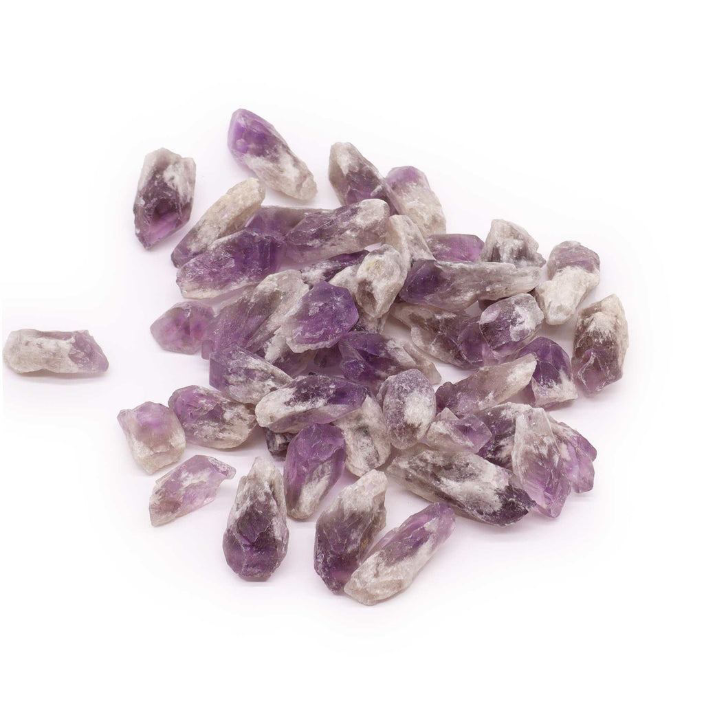 Raw Crystals 500gm Amethyst Rough Points for Home Decor and Gifts