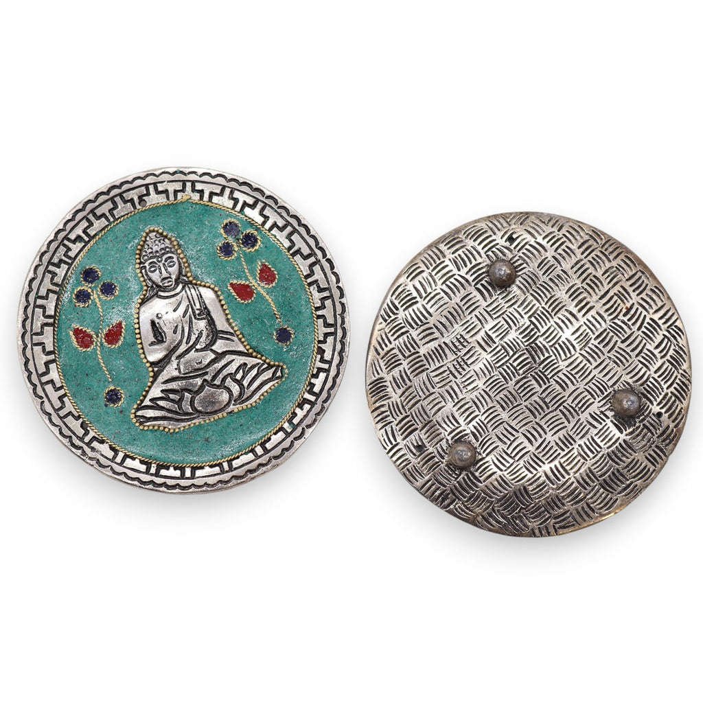 Buddha Green Decor Incense Holder with Serene Design