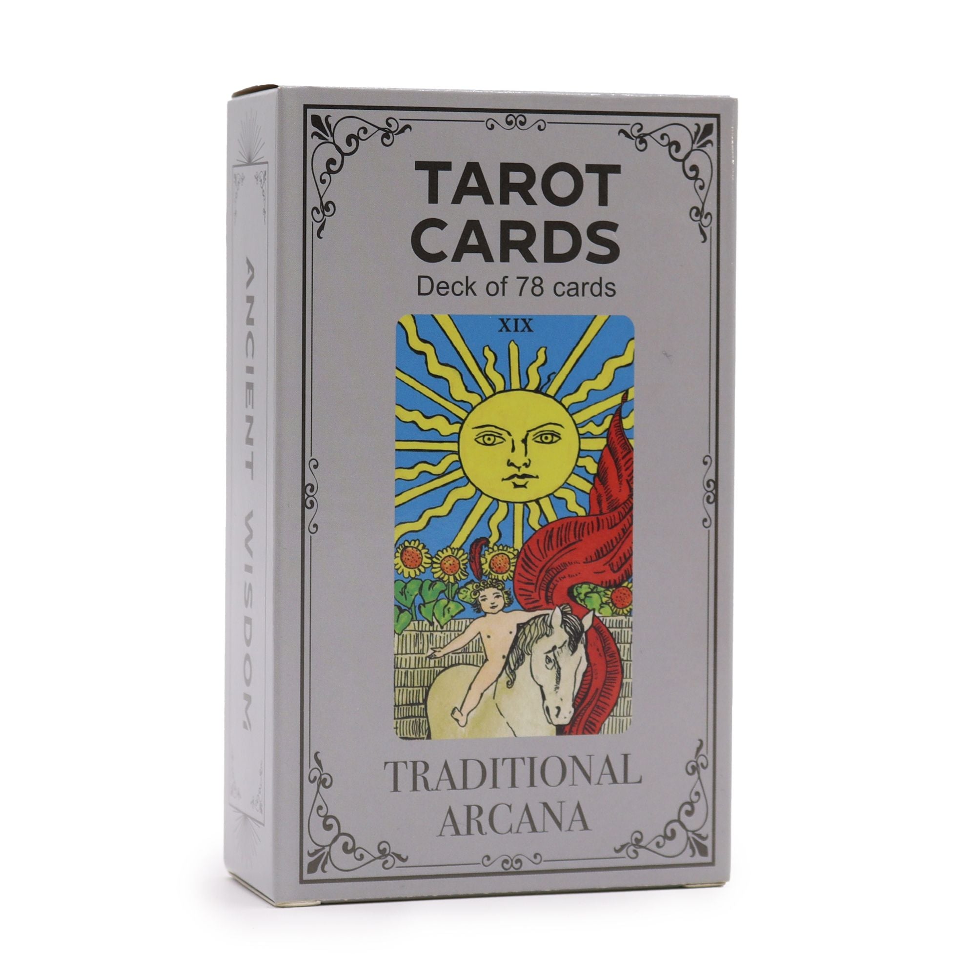 Traditional Arcana Tarot Cards Set with Guide Book for Readings