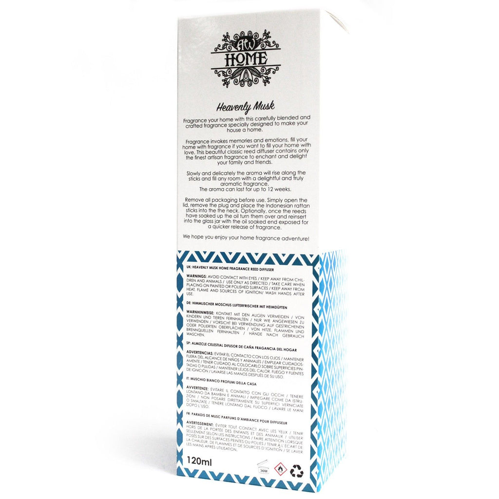 120ml Heavenly Musk Reed Diffuser for Inviting Home Fragrance