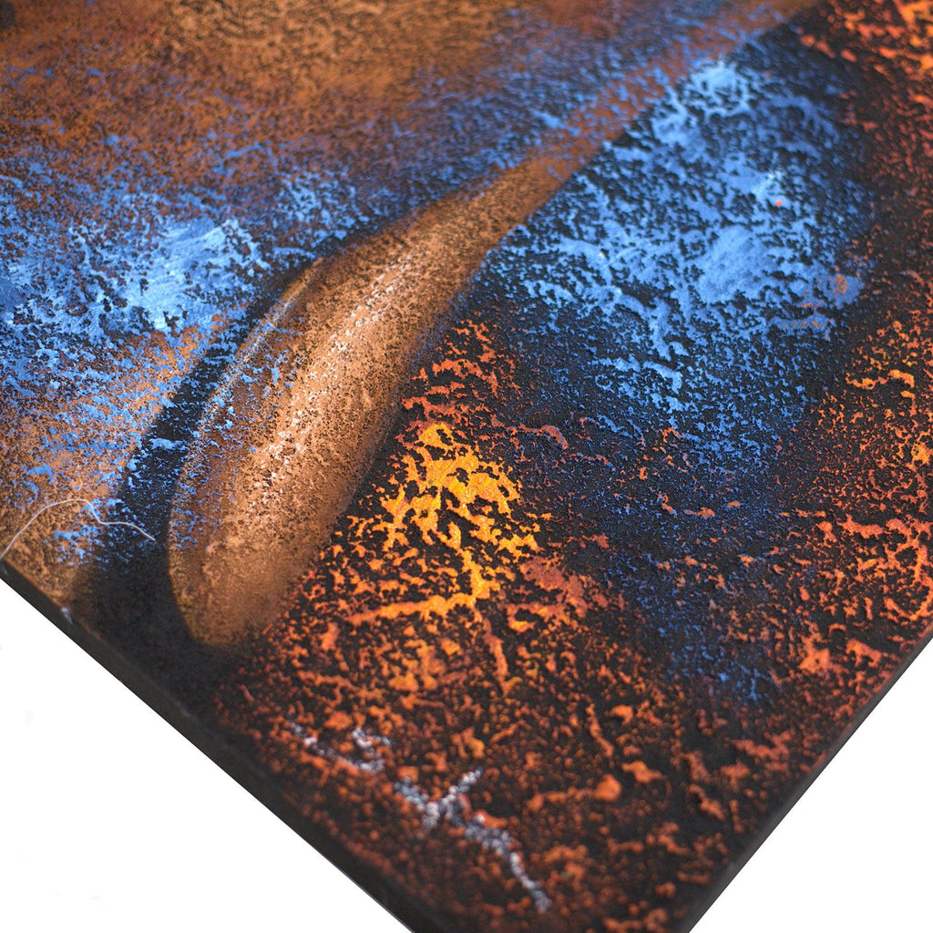 Buddha Painting Copper Face for Elegant Home and Wall Décor Art