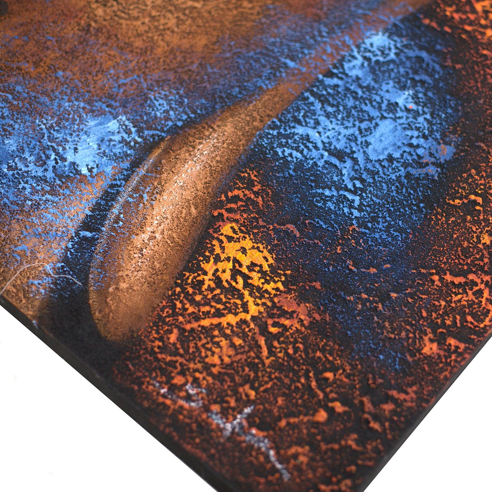 Buddha Painting Copper Face for Elegant Home and Wall Décor Art