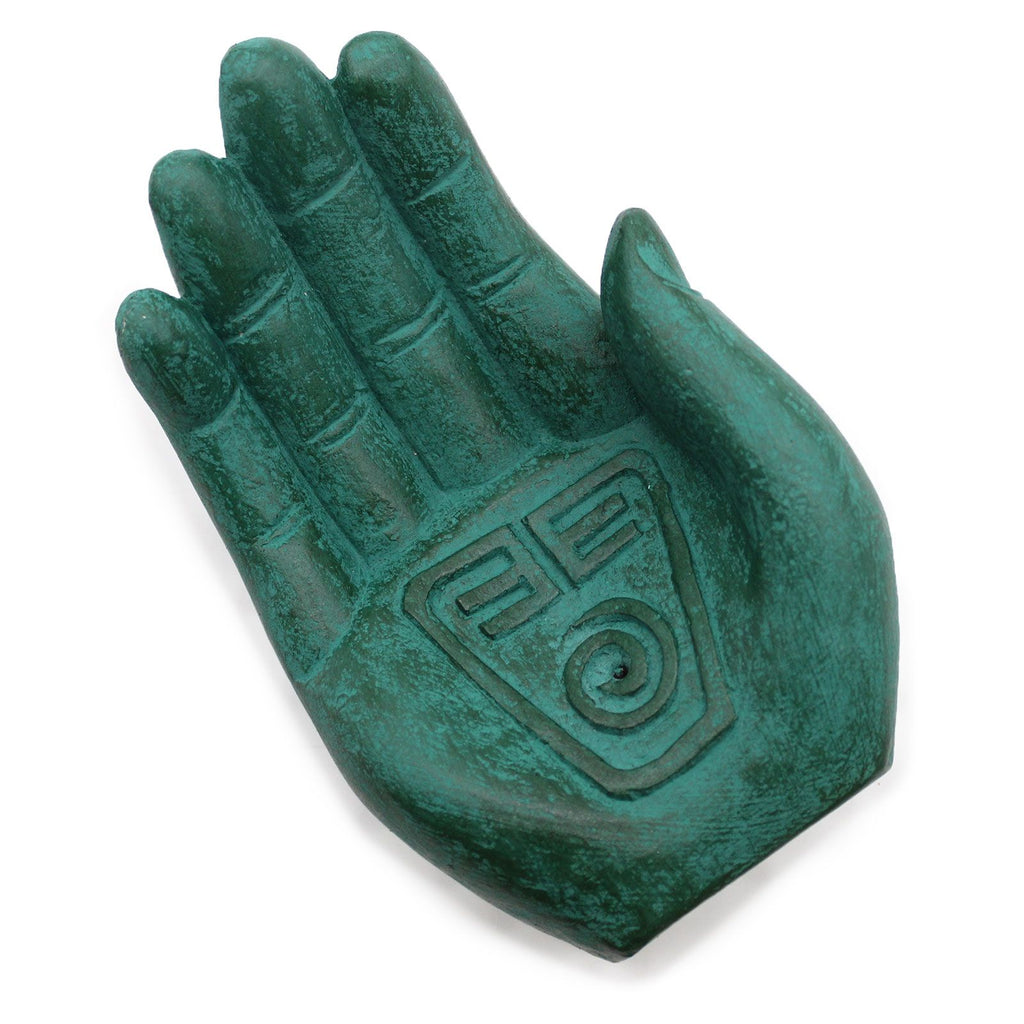Hand Incense Burner Earth Protect Green for Home Fragrance