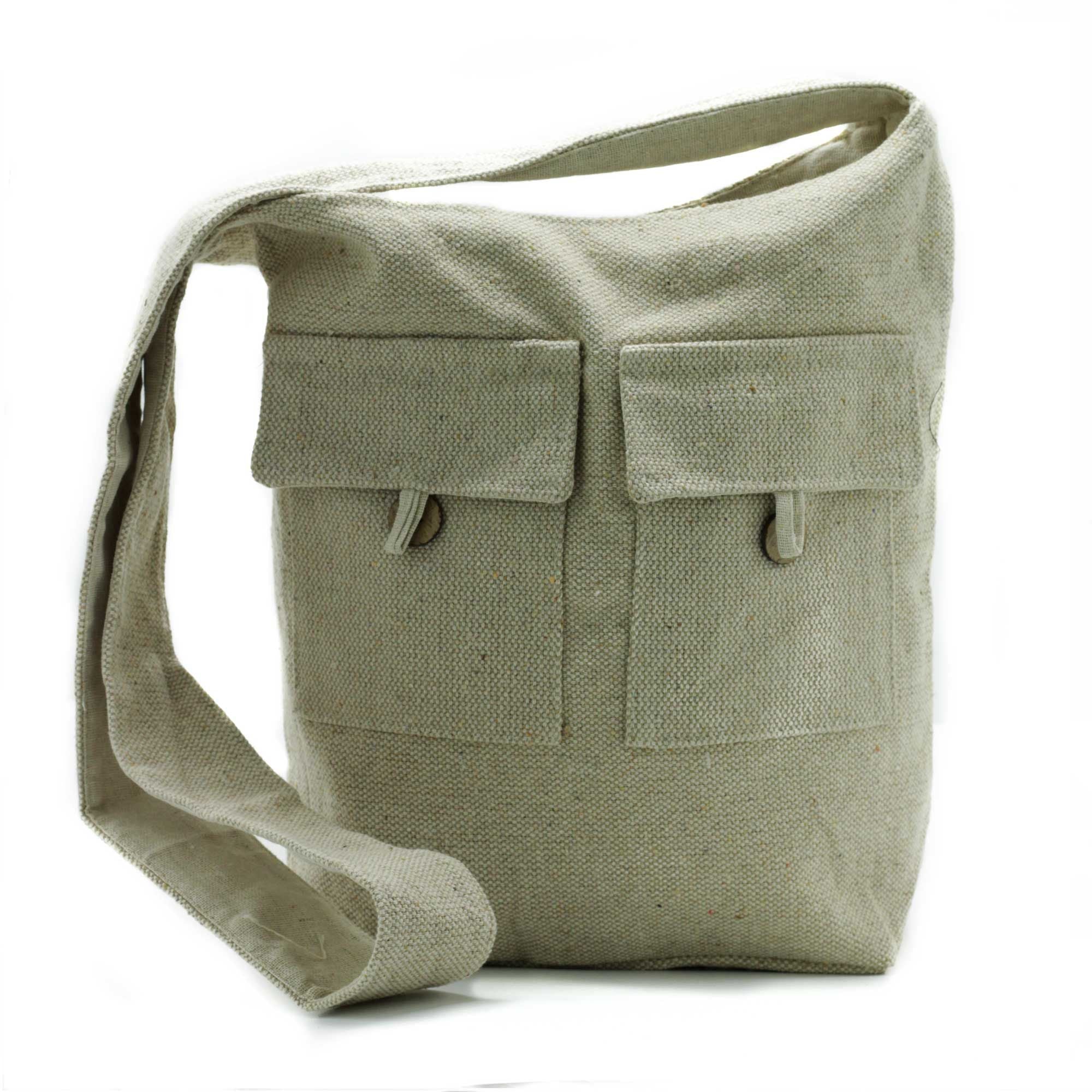 Natural Tones Large Two Pocket Bags for Everyday Use and Style