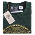 Nomad Sari Stonewashed Cotton T Shirt in Chakra Green Medium
