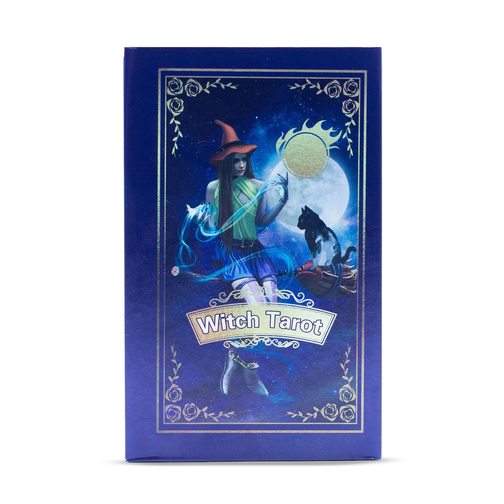 Purple Foil Tarot Card Set with Guidebook for Witchcraft Lovers