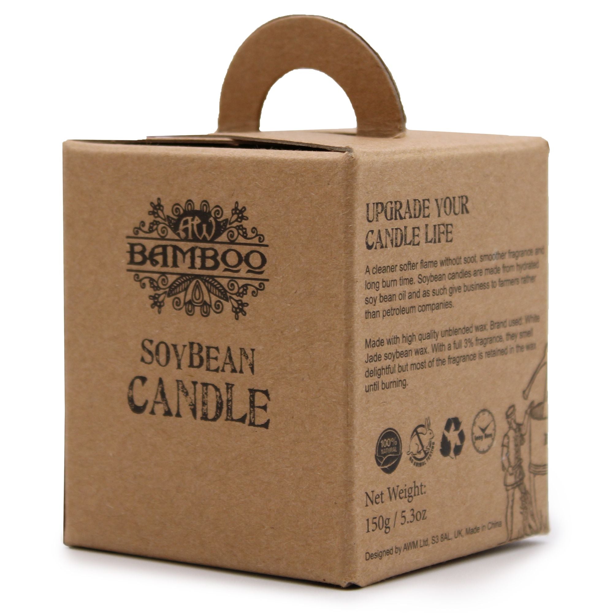 Soybean Jar Candles Lily & Jasmine for Clean Burn Home Fragrance