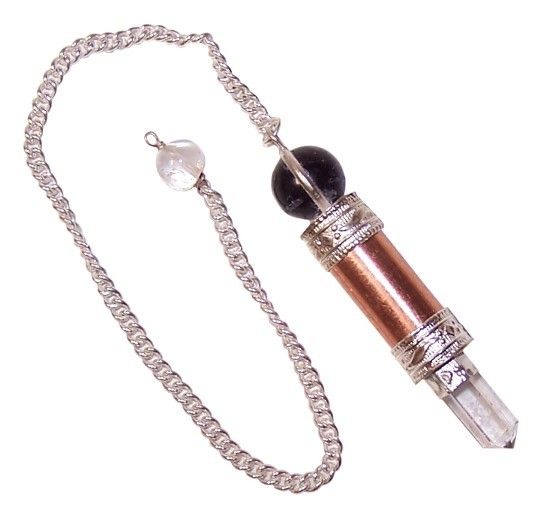 Copper Amethyst Quartz Pendulum for Dowsing and Meditation Use
