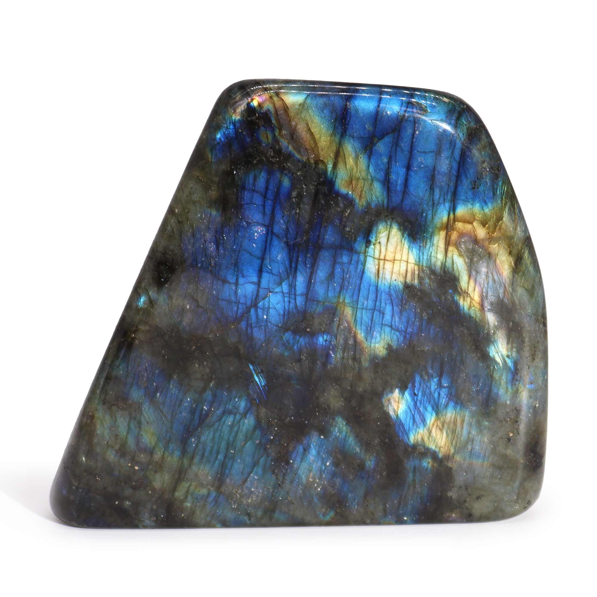 Madagascar Labradorite Statement Stone for Unique Home Decor