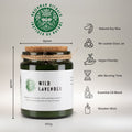 Greenman Woodwick Soy Candle Sage & Mintwood in Green Glass Jar