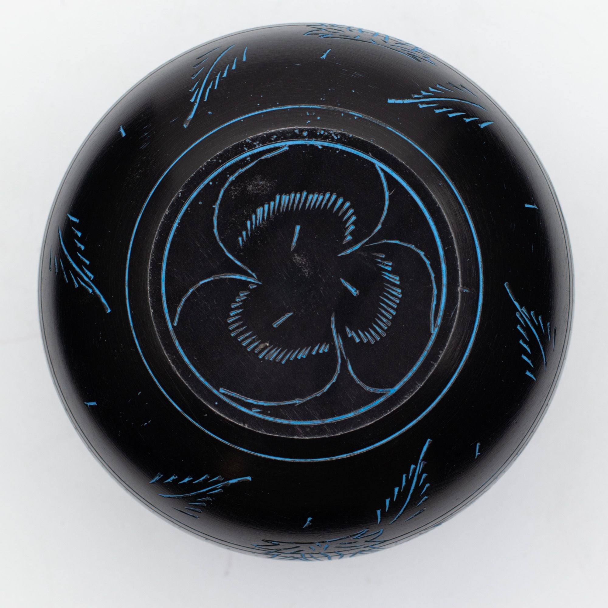 Magic Mushroom Blue Cauldron Singing Bowl for Meditation Spaces