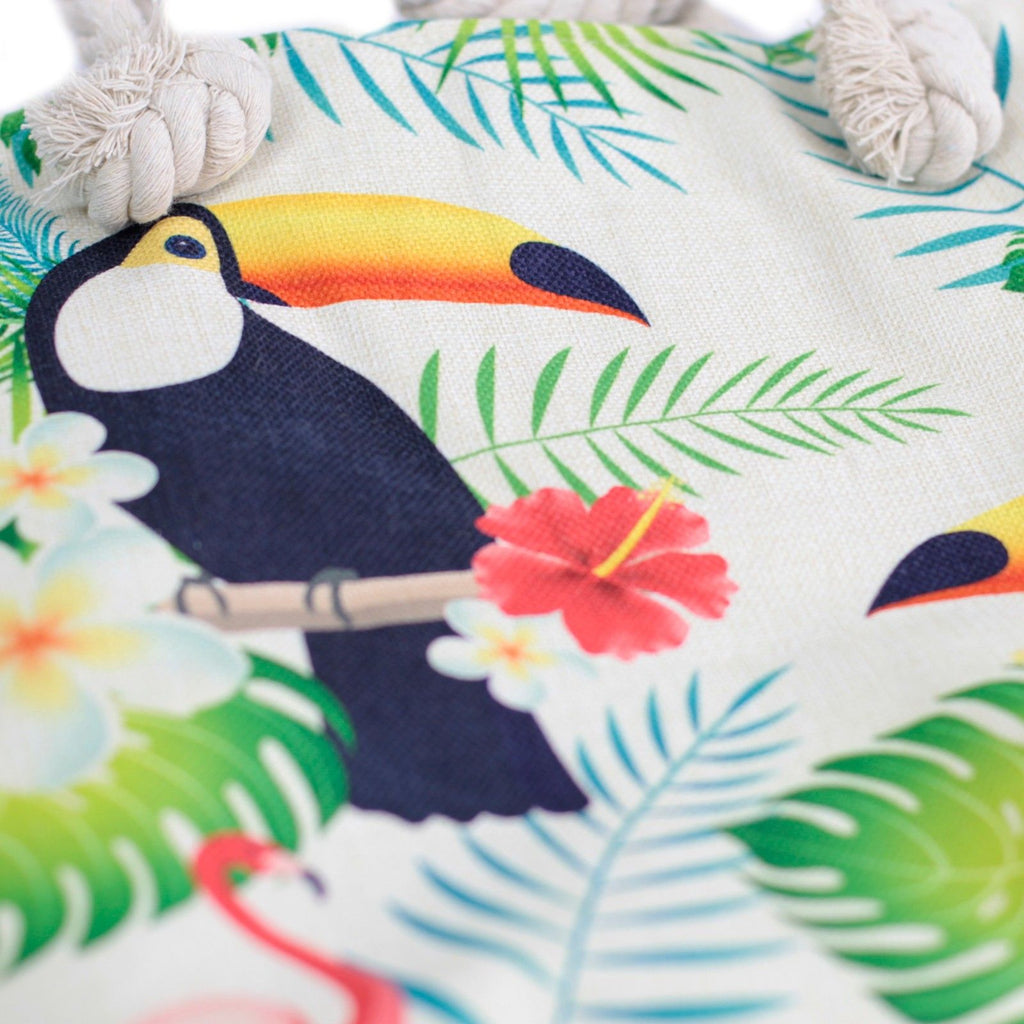 Tropical Toucan Rope Handle Bag for Stylish Summer Adventures