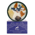 Crystal Candle with Citrine and Sodalite Inspired by The Sun's Light