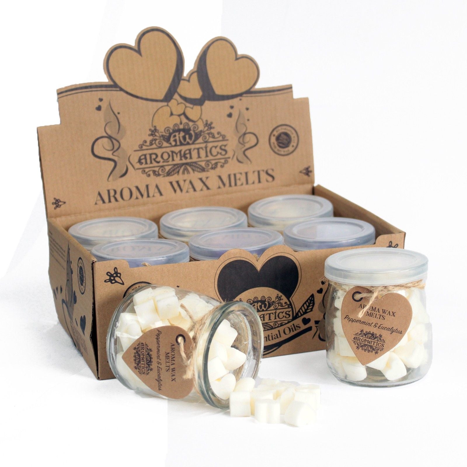 Aroma Wax Melts Peppermint & Eucalyptus for Invigorating Fragrance