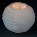 Selenite Snowball Candle Holder Unique 8 cm for Home Decor