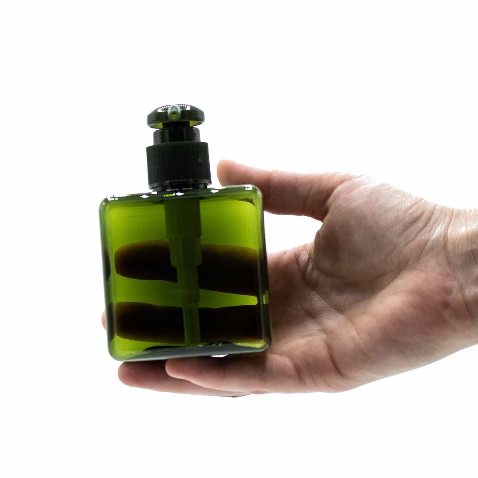 Eco Friendly 250ml Squat Reusable Dispenser Bottle in Green