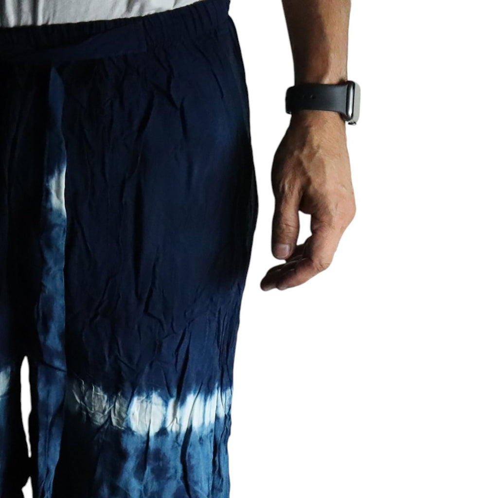 Japanese Style Lounge Pants in Teal and Orange for Comfort