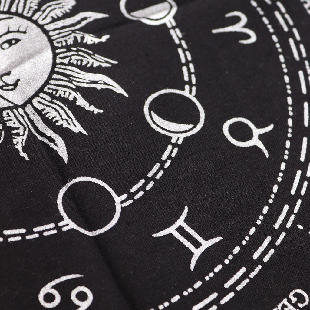 Esoteric Fringed Altar Cloth Horoscope for Your Spiritual Spaces