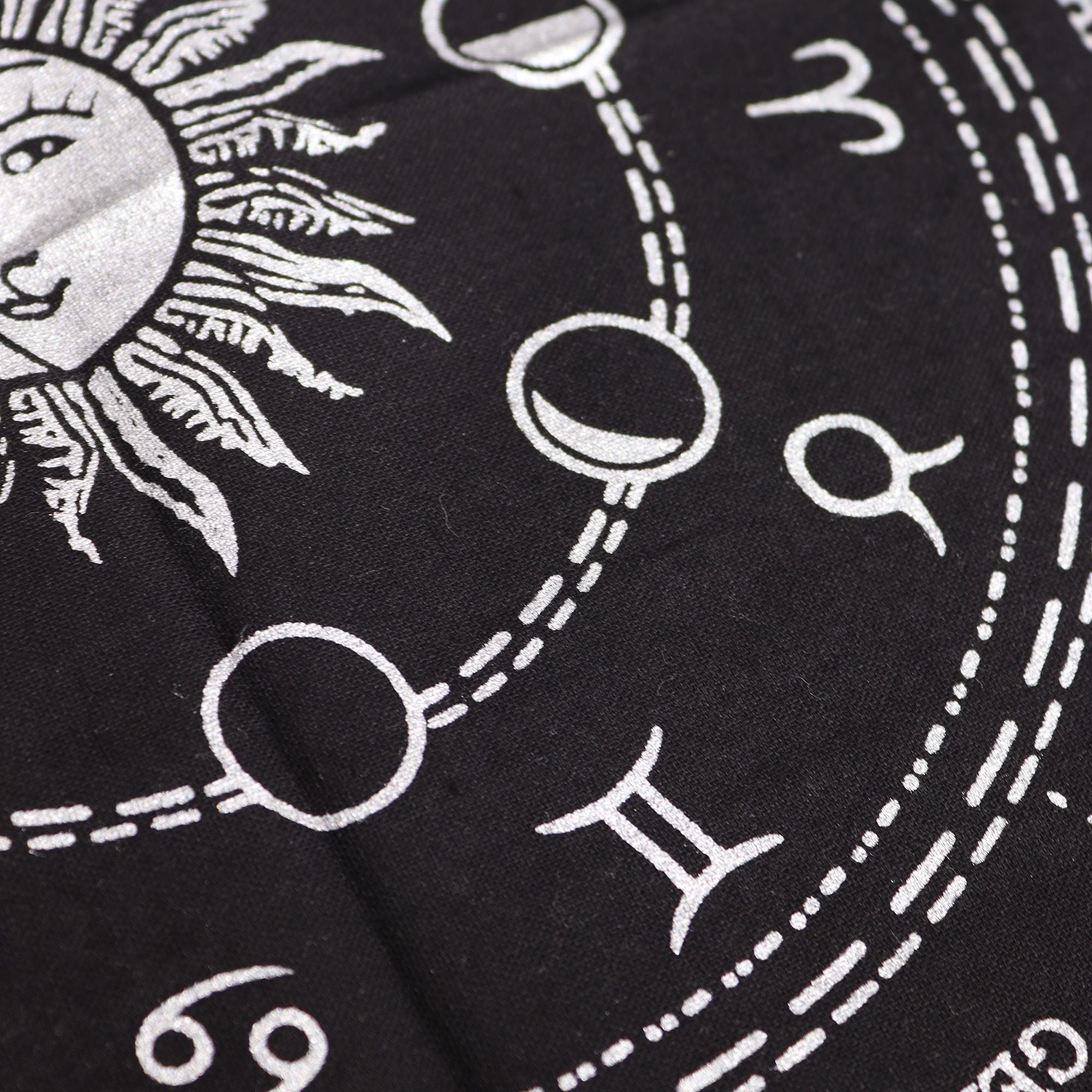 Esoteric Fringed Altar Cloth Horoscope for Your Spiritual Spaces
