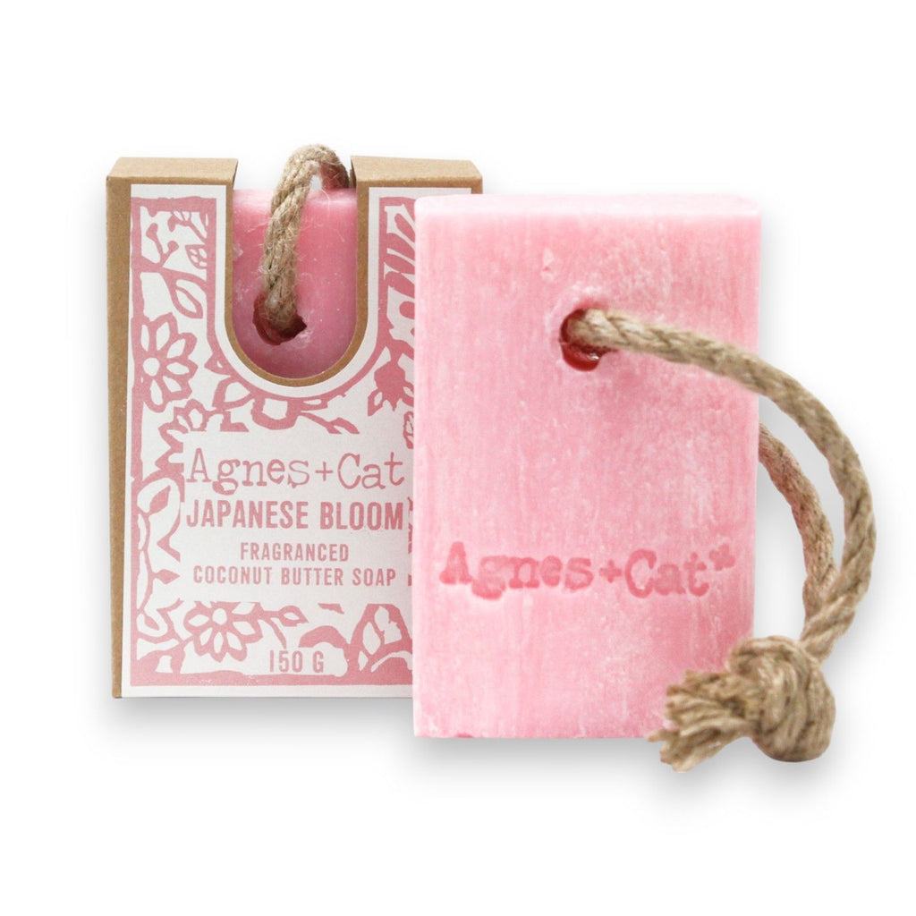 Agnes + Cat Soap On A Rope Japanese Bloom for a Luxurious Bathroom