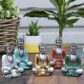 Silver Mini Buddha Statues in Assorted Colours for Home Decor