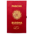 Rope Incense and Silver Plated Holder Set with Pancha Buddha Design