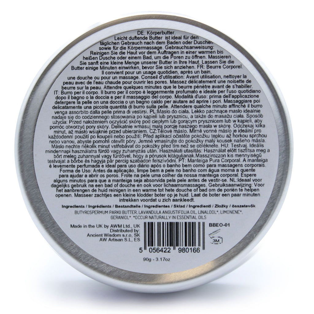 Aromatherapy Shea Body Butter 90g with Lavender Scented Bliss