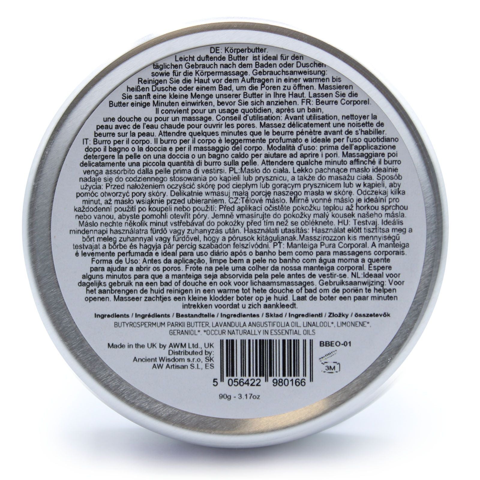 Aromatherapy Shea Body Butter 90g with Lavender Scented Bliss