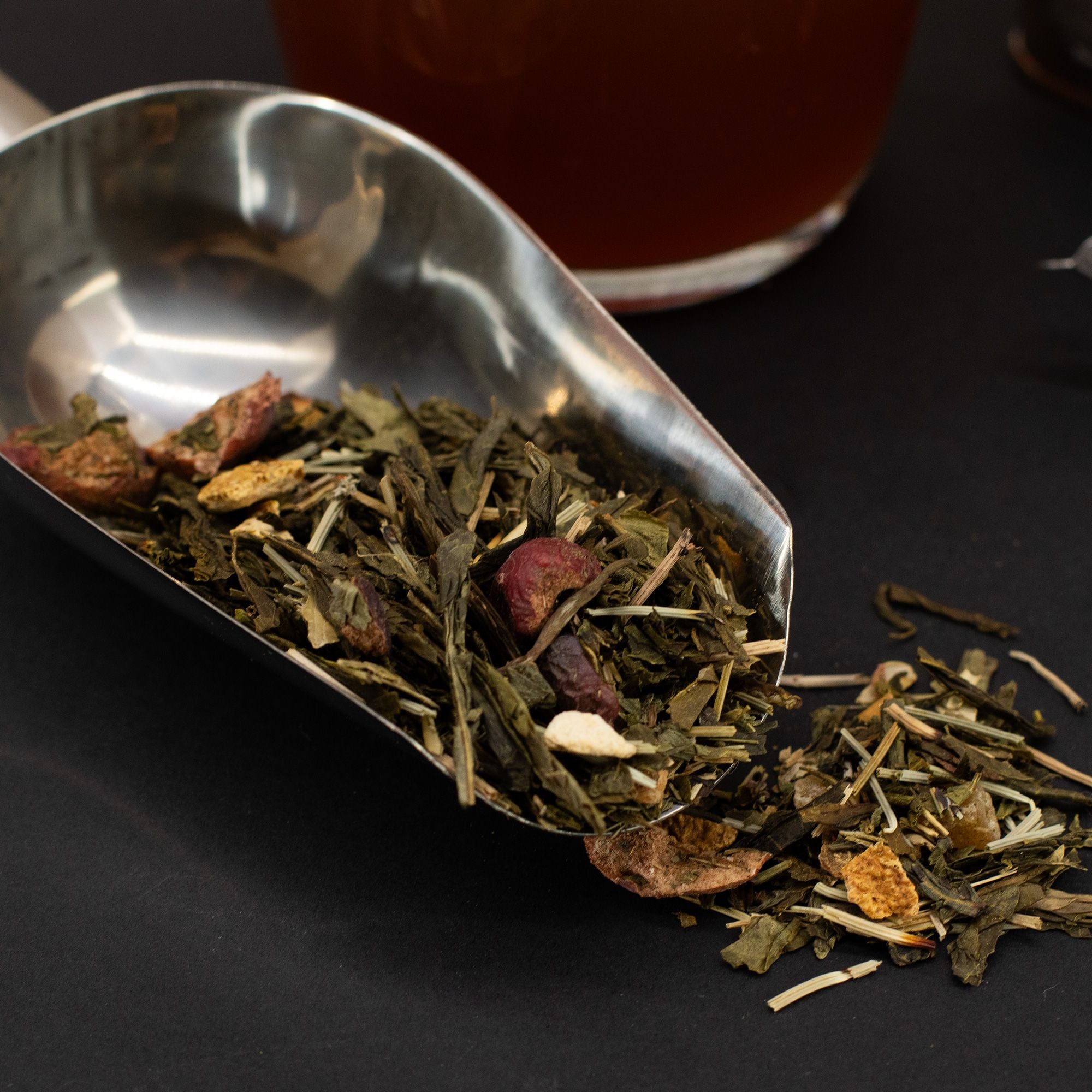 50g Green Dragon Tea Blend Energising Fruity Green Tea in Tin