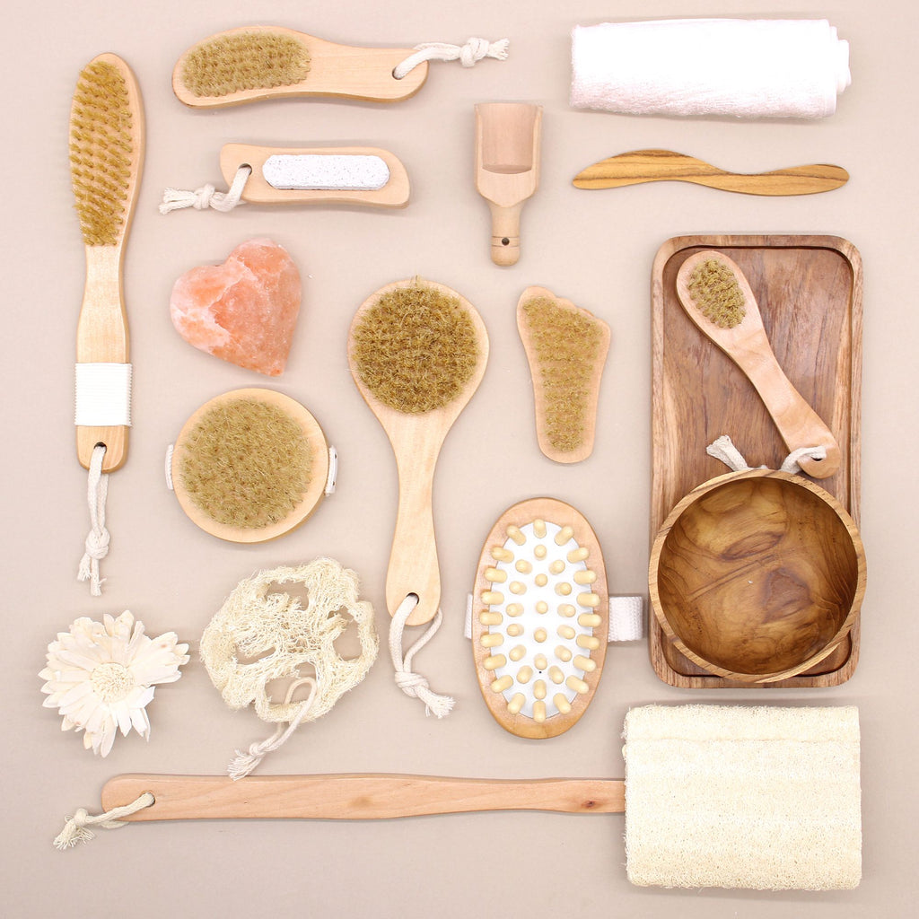 Scrub & Scrape Brush & Stone for Effective Exfoliation Routine
