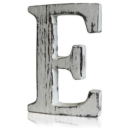 Shabby Chic Letter E for Home Decor and Personalisation Ideas
